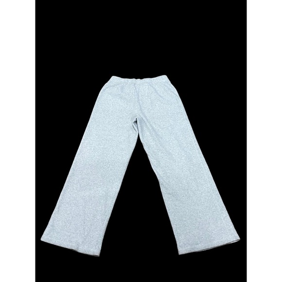 J Jill Beige Heather Wide Leg Fleece Pants Lounge Beach M - Picture 3 of 4